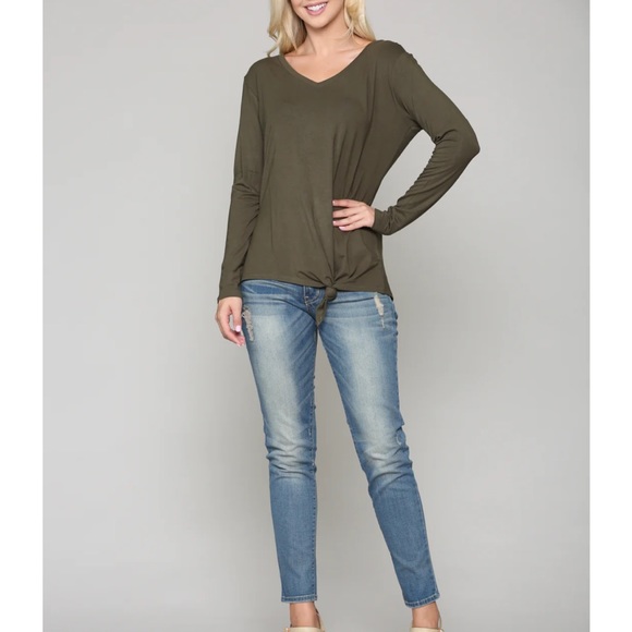 Joh Apparel -  Kelly Modal Knit Top - V Neck - Picture 1 of 4